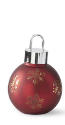 Red LED Snowflake Ornament