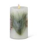 LUMINARA White Wax Berry & Pine Indoor Pillar