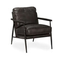CHESTNUT LEATHER CHAIR