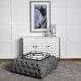 Christa Black Metal Mirrored Base Square Tray
