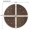 Walnut Elegance Clock