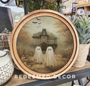 Round Mansion Ghosts Art