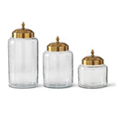 Hammered Glass Containers