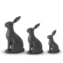 Black Resin Rabbit Small