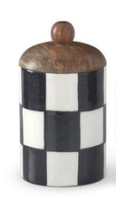 Tall B&W container