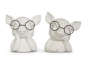 Pig in Glasses Bust 7"