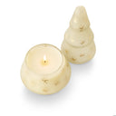 Winter White Glass Tree Candle
