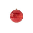 Ribbed Red Ornament