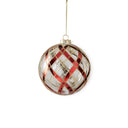 Glass Red & Gold Ornament