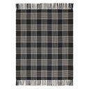 Eston Black Tan Plaid Throw Blanket 50x60 Farmhouse Decor