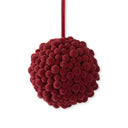 Burgundy Pom Pom Ornament