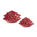Red Christmas Tree Dish