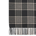 Eston Black Tan Plaid Throw Blanket 50x60 Farmhouse Decor