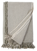 Jagger Oversized Throw Ivory/Moss