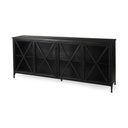 Poppy Black Metal 4dr Sideboard