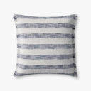 BLUE IVORY PILLOW 22X22