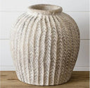 WHITE WASH WHEAT POT