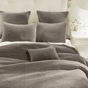 COTTON VELVET QUILT TAUPE