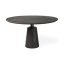 Maxwell 54" Solid Wood Top Metal/Wood Base Dining Table