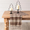 BROWN PLAID TABLE RUNNER