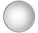 Beaded Silver Iron  Mirror