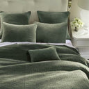 Cotton Velvet Quilt Fern Green