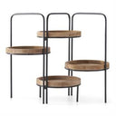 4 TIER WOOD TRAY