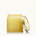 THYMES Lemon Leaf Poured Candle, Glass Jar