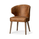 FAUX LEATHER DINING CHAIR