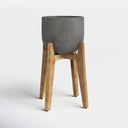 PATIO STANDING POT - NATURAL STONE
