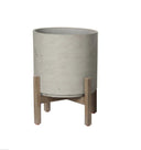 CEMENT PATIO POT