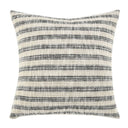 BLACK RIBBON PILLOW 24X24