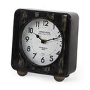RUSTIC BLACK IRON SQUARE CLOCK