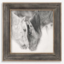 GREYSCALE RUSTIC HORSE ART