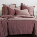 STONEWASHED CANVAS QUILT SET SARSAPRILLA