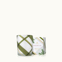 Thymes Frasier Fir Frosted Plaid Medium Candle