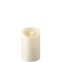 3.5" X 5" MOVING FLAME IVORY PILLAR CANDLE