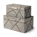 Gray Wooden Nesting Box