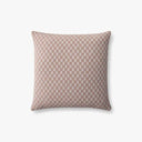 IVORY/BROWN PILLOW 18"x18"