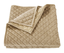Velvet Diamond King Quilt Set Oatmeal