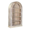 ARCHED BOOKCASE ANTIQUE WHITE