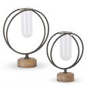Glass AND Round Metal