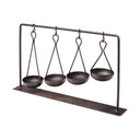 4 BOWL METAL DISPLAY