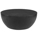 EBONY ROUND COFFEE TABLE