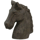 Native Horse | 10in X 5in X 12in Natural Wood Table Top Carved Sculpture