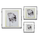 Large Thin Black Metal & Glass Photo Frame