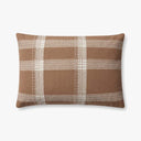 RUST PLAID PILLOW