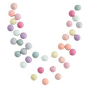 Rainbow Sorbet Felt Ball Garland