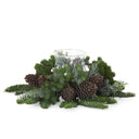 16 IN. MIXED PINE CANDLE RING
