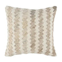 PILLOW IVORY ZIGZAG MULTI 18X18